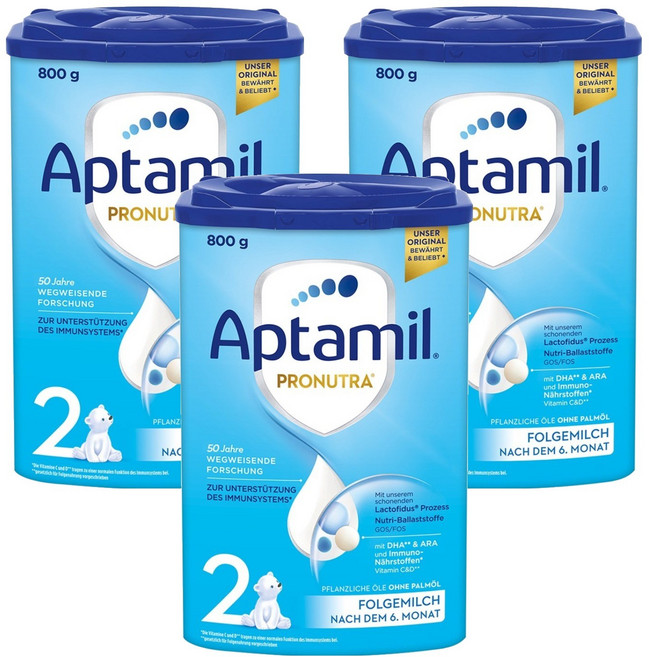 압타밀 프로누트라 분유 2단계, 3개, 800g