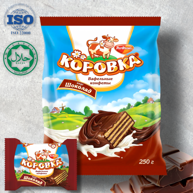 코로브카 글레이즈드 초코맛 웨이퍼, 1개, 250g