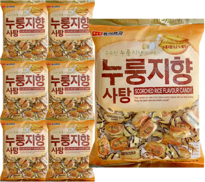 동아제과 누룽지향사탕, 300g, 7개
