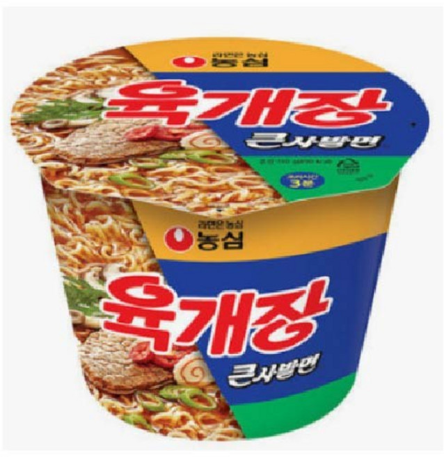 농심 육개장 큰사발 110 g, 4개