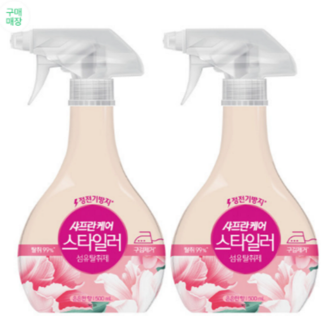 샤프란 케어 스타일러 섬유탈취제 은은한향 본품, 500ml, 2개