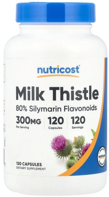 뉴트리코스트 Nutricost 밀크시슬 300mg 캡슐 120정125862원산지:기타, 300 mg, 1개, 120정 - 쿠팡