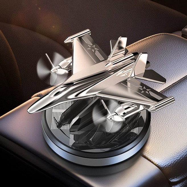 MF 전투기 자동차 태양열 제트기 방향제, 블랙, 화이트머스크 10ml, 1개