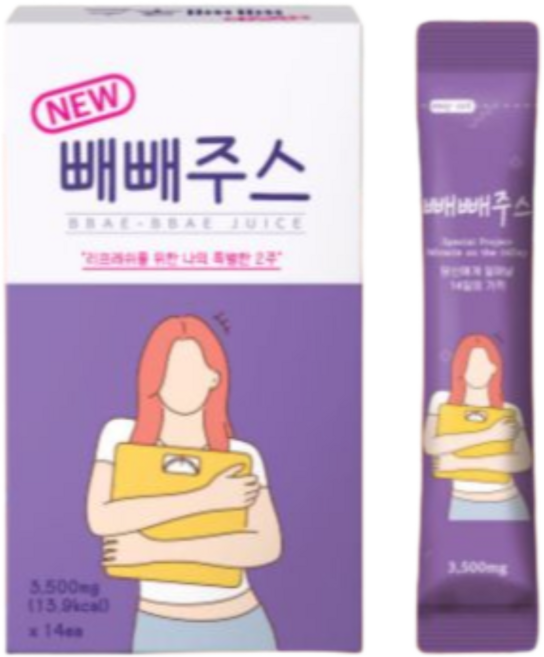 빼빼 주스 블루베 리, 49g, 1박스