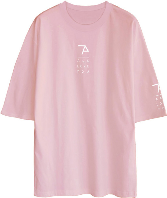 문컬렉션 5부오버핏 올러브유 남녀공용 프리미엄 반소매