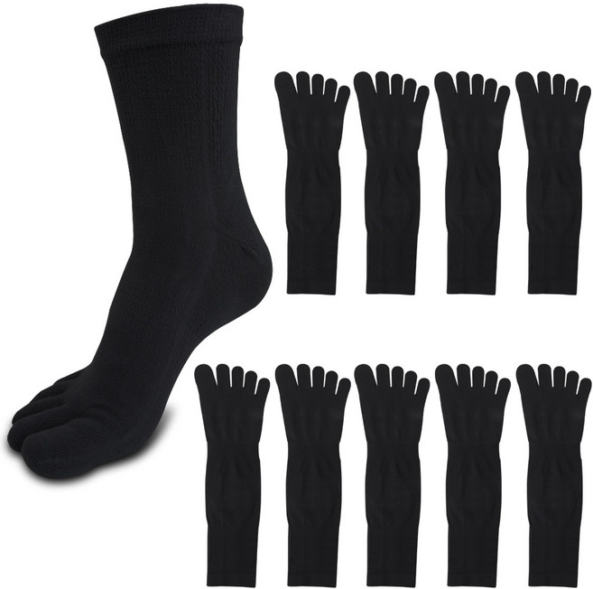 메디아스 남성용 발가락양말 중목/장목 10켤레