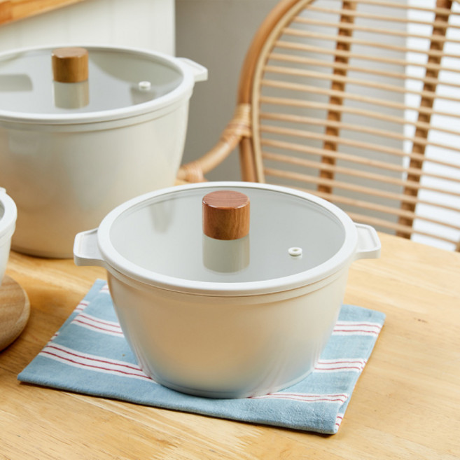 [모던하우스 광주역점] 블랑 세라믹코팅 양수냄비20cm 인덕션겸용_CK0121002