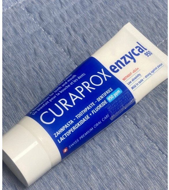 큐라덴 엔자이칼 Enzycal 950 치약 75ml 큐라프록스 잇몸 시린이 불소, 1개, 74.8ml