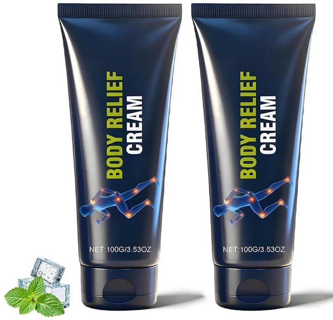 바디 릴리프 케어 크림 캡사이신 아르니카 Msm 관절 완화 크림 함유 발 손 다리 근육 및 허리에 적합 빠른 흡수 순함 천연 성분(200g)
