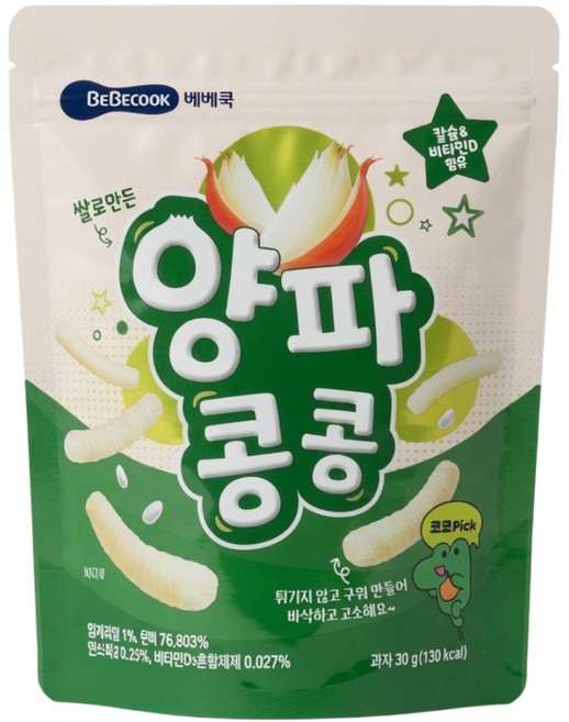 베베쿡 양파콩콩, 30g, 6개, 양파맛