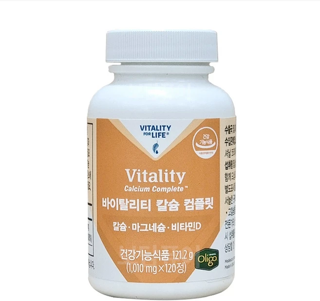 멜라루카 바이탈리티 칼슘 컴플릿 비타민 무기질 (+포켓 물티슈 선물), 1개, 120정 - 쿠팡