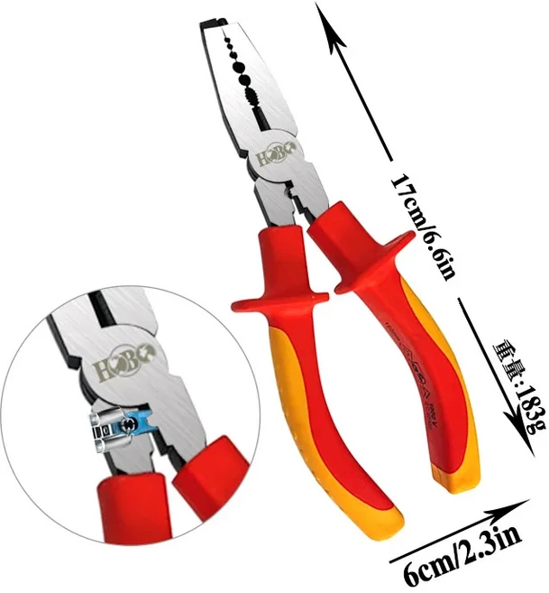 6/7/8 전문가용 절단 플라이어 와이어 스트리핑 도구 사이드 커터 케이블 버 니퍼 전기공 DIY 수리 핸드 툴, 06 04