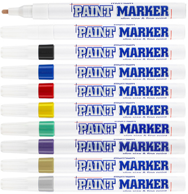 문화 페인트마카 3mm 세필 낱색 빨강, 2개