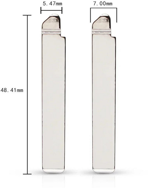KEYYOU 도요타 코롤라 캠리 하이랜더 바이오스 시온 TOY40 용 블랭크 플립 원격 키 블레이드 5 개