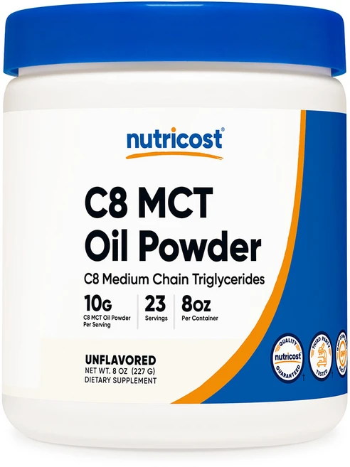 뉴트리코스트 C8 MCT 오일 파우더 8oz 무맛, 227g, 1개 - 쿠팡