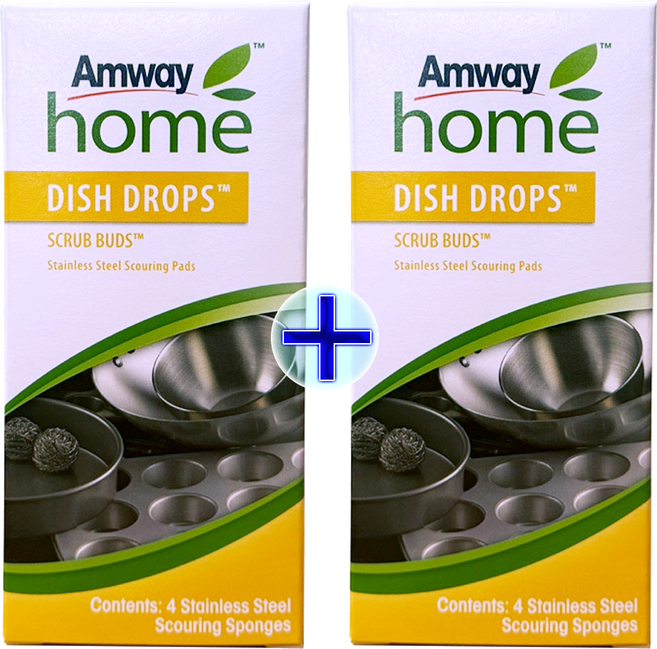 1+1 암웨이 수세미 디쉬 드랍스 스크럽 버즈, 1개