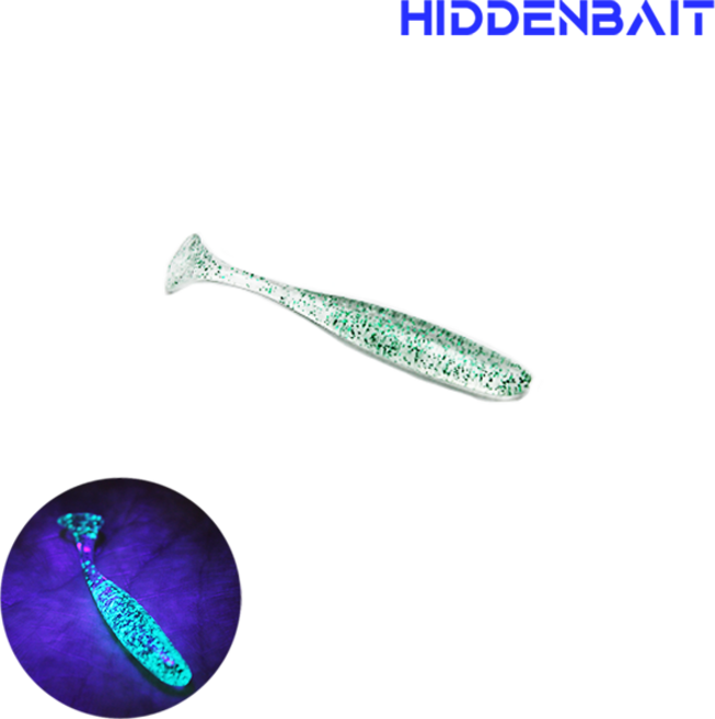 히든베이트 네소 쉐드웜 볼락웜 볼락루어 아징웜, 004, 10개, 004 CLEAR GREEN FLAKE, 1g