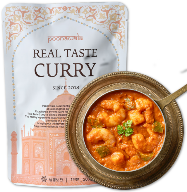 [300g]푸나왈라 대구 줄서서 먹는 인도커리, 300g, 1개, 프라운마살라