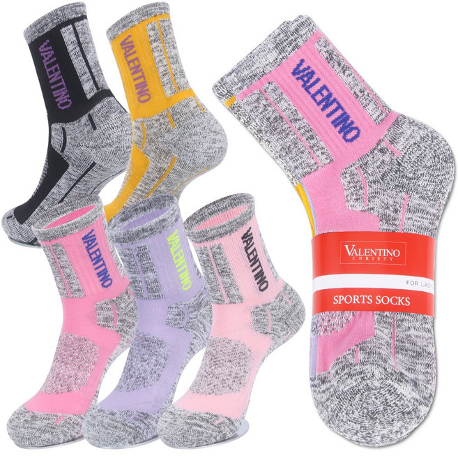 바닥 도톰한 2중 파일 등산 작업 양말 장목 5켤레, 1개, 아소트