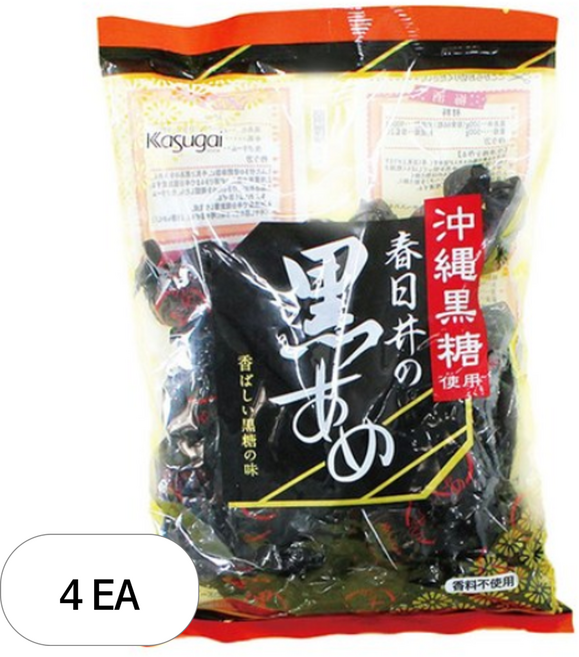 카수가이 구로아메 흑사탕, 333g, 4개