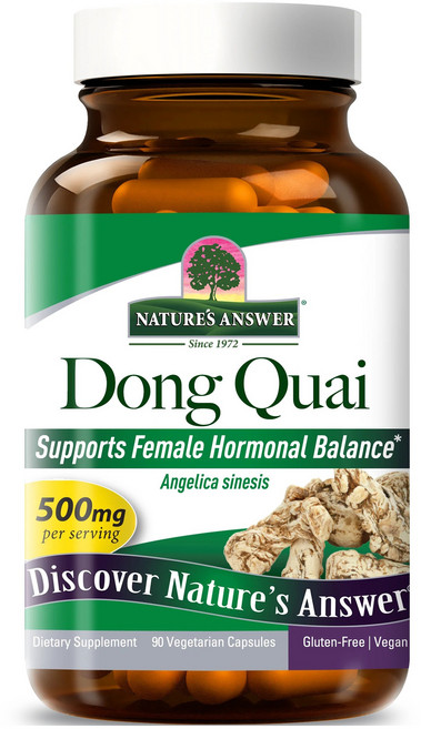 NATURE'S ANSWER 當歸 500毫克 素食膠囊, 1個, 90錠
