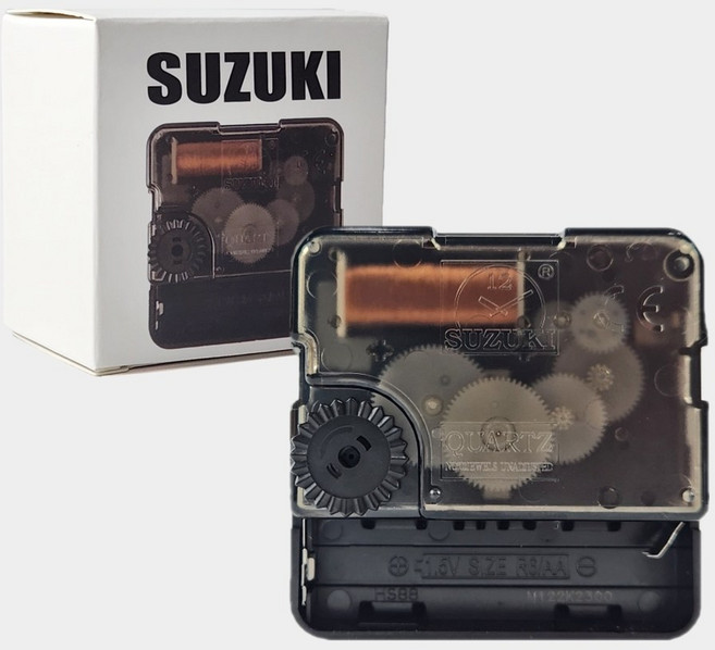 스즈키 무소음 시계 벽시계 무브먼트, 16mm