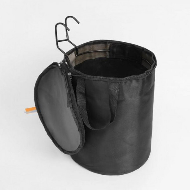 간편걸이식 바구니 원통형 자전거 자전거가방, 상세페이지 참조, 1개