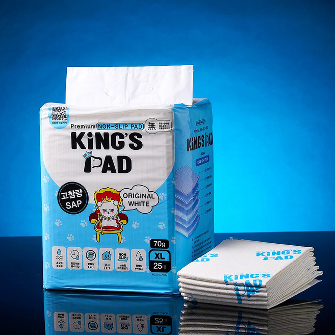 킹스패드 오리지날 배변패드 3초흡수, 1개, 25개입