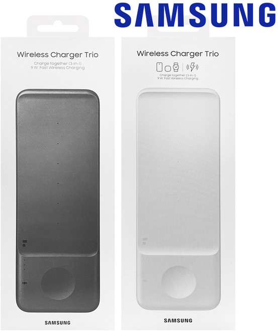 삼성전자 무선 충전 패드 트리오 EP-P6300, 블랙, 1개
