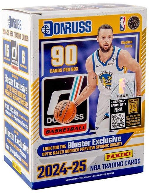 2024–25 Panini DON 온russ 농구 블래스터 박스 - 공식 NBA 트레이딩 카드 정격 루키 인서트 및 패러렐 포함 밀봉 소매, 2024–25 Panini DON 온russ 농구 블래