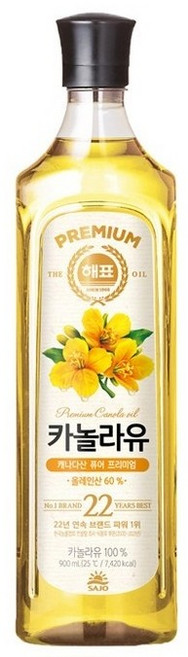 해표 카놀라유, 500ml, 1개