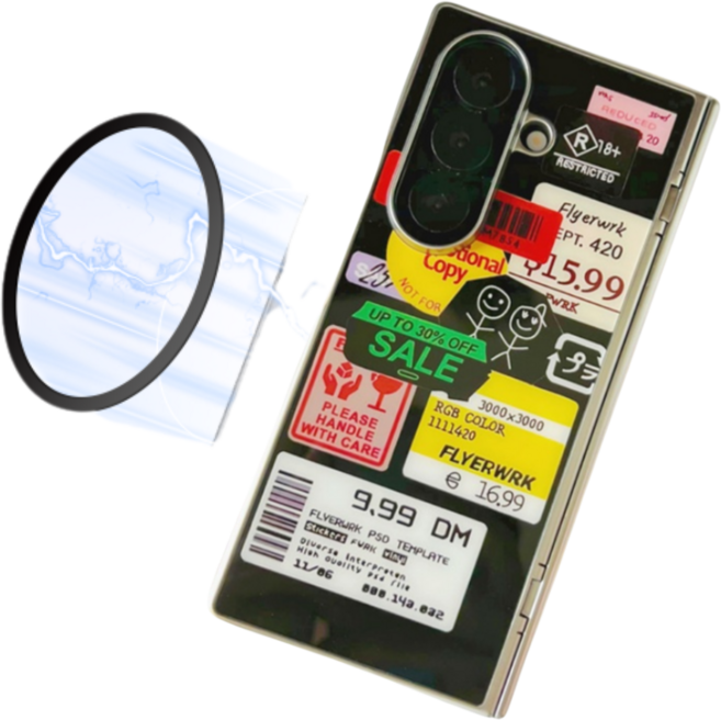 맥세이프 내부삽입 바코드 갤럭시 케이스 힌지보호