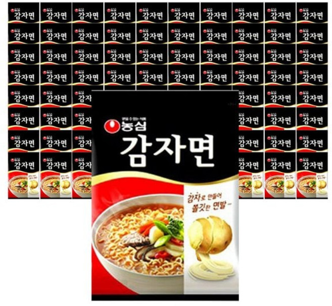 농심 감자면 117g 80개 소고기 샤브샤브 국물맛 담백한 면발 자취 혼밥 간편식사 GT, 농심 감자면 117g 80개 소고기 샤브샤브 국물맛 담