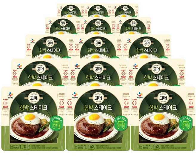 고메 고메함박스테이크, 152g, 15개