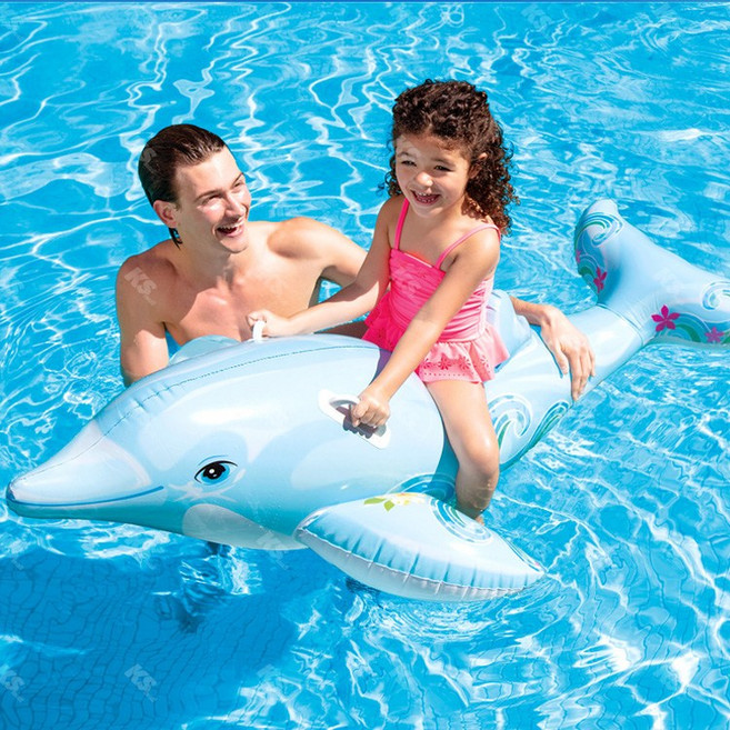 [정품 공식수입사]인텍스(INTEX) 돌고래 라이드온 58535NP, 단품, 1개