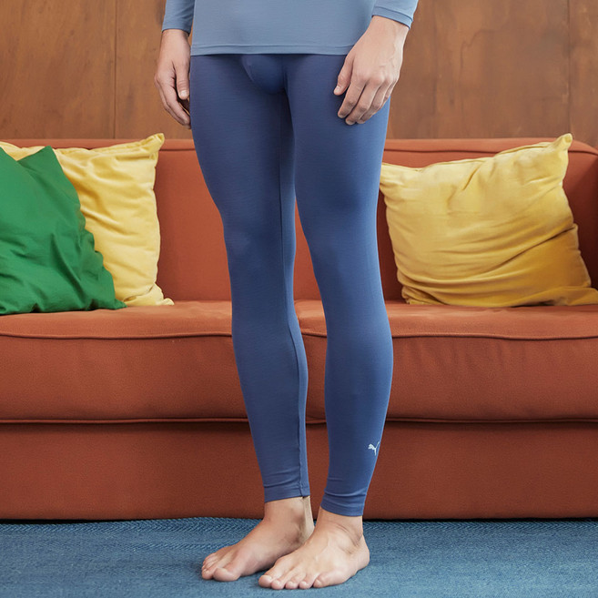 발열 웜웨어 모음 [푸마] 남성 라이트 기모 웜 크루넥 티셔츠 & 웜 타이즈 택일