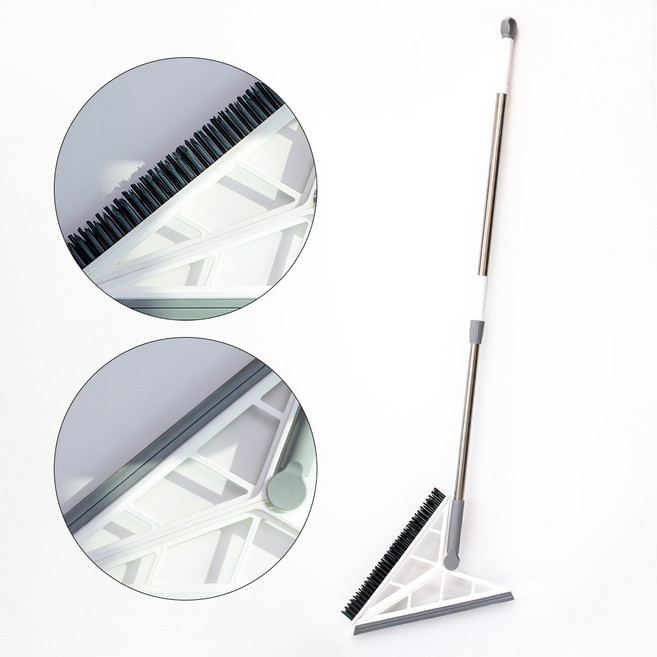 리빙디노 투잘비 2in1 바닥 청소 빗자루, 화이트, 1개