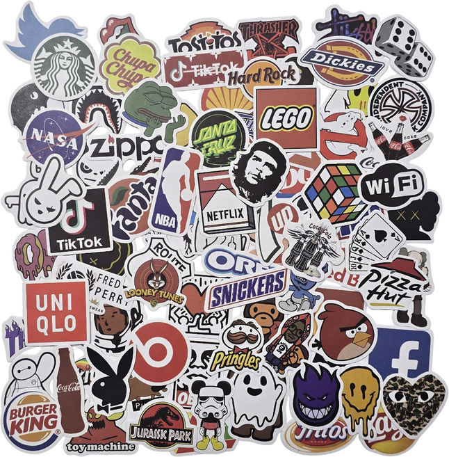 포트렘 캐리어스티커 노트북스티커 꾸미기 100p, 1세트, A 타입