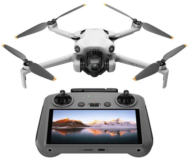 DJI 미니 4 프로 더 많은 콤보 플러스 RC 2 카메라가 장착된 드론 4K 3개의 비행 배터, 2 Mini 4 Pro (DJI RC 2)