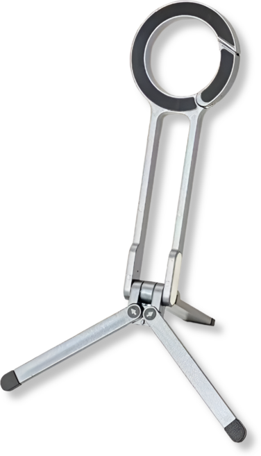 퀄스 슬림형 맥세이프 삼각대 여행용, 1개, 실버, QSC-01