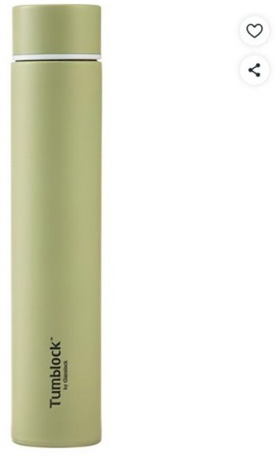 텀블락 슬림 텀블러, 씨드 그린, 220ml, 1개