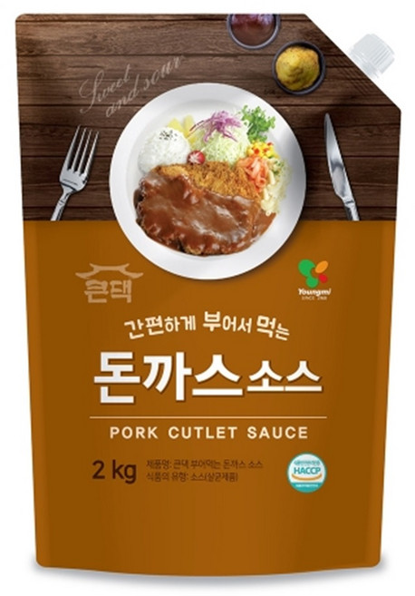 영미 큰댁 부어먹는 돈까스 소스 1박스(2kg X6봉), 6개, 2kg