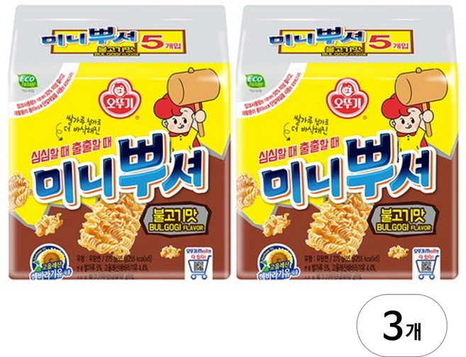 오뚜기 뿌셔뿌셔 불고기맛 275g, 6개
