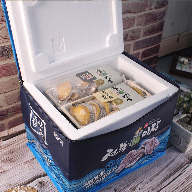 반건조전복 말랭이 선물세트 손질 자숙전복 말린 건전복 완도전복 활전복 양식전복, 1개, 손질자숙1호(자숙6마리+반건중) 부직포가방