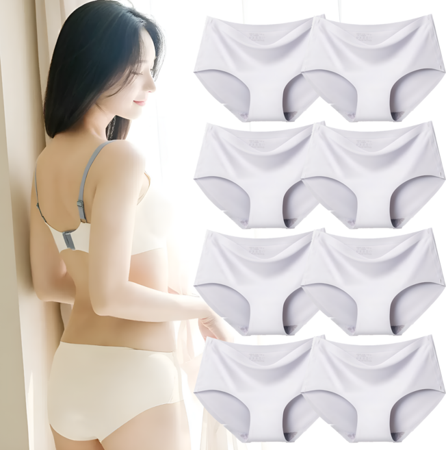 리빙스타일 여성 무봉제 노라인 심리스 팬티 8p