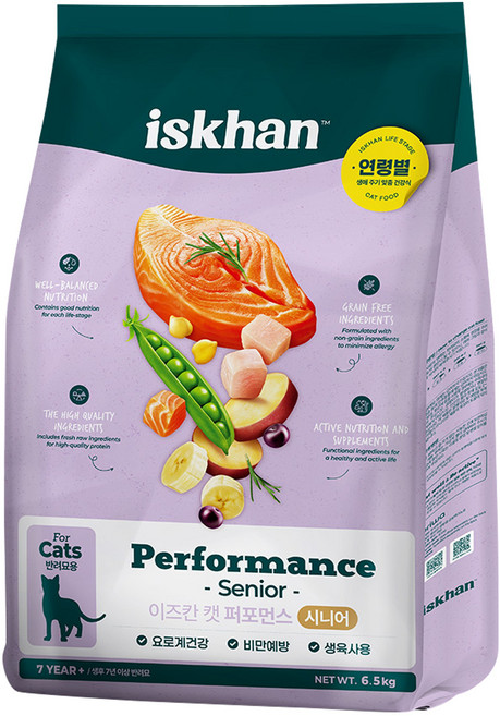 이즈칸 캣 버라이어티 퍼포먼스 시니어 6.5kg, 닭, 1개