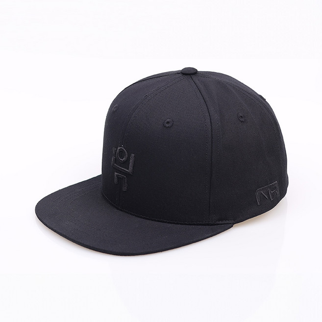 뉴즐 심볼 빅 로고 시그니처 스냅백 블랙 블랙자수