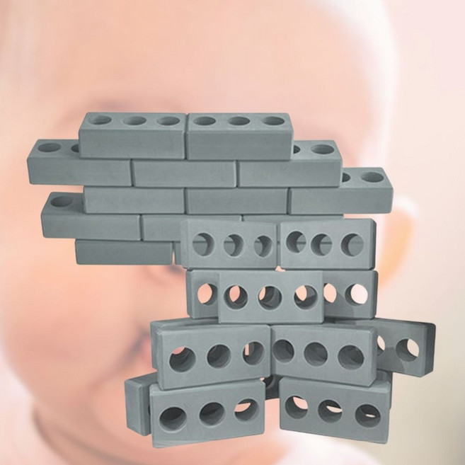 창의력발달 실감나는 경량 소프트 안전 벽돌블럭 80p 집중력 과학적사고 설, 1개