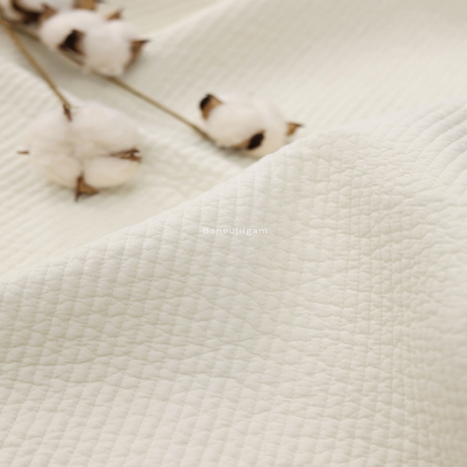 7mm 누빔원단 따뜻한 겨울이불 옷감 60수 순면 양면 13컬러 바느질감, 1개, 01 내츄럴