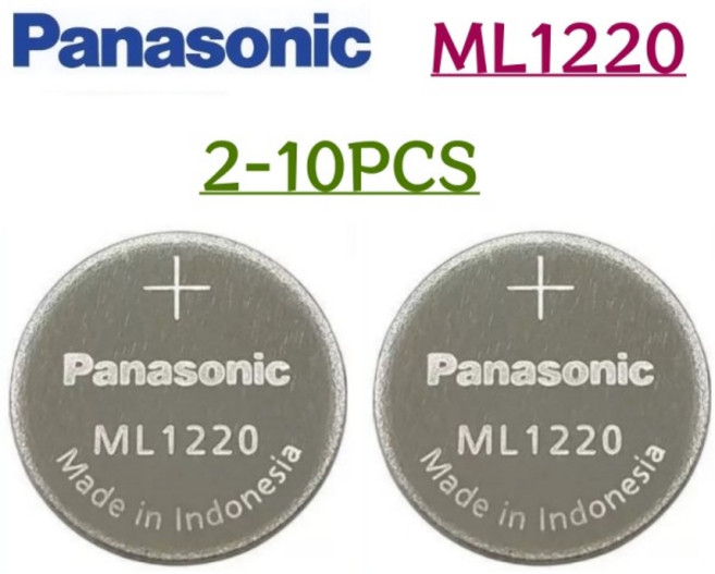 쿠쿠스토어 2~ 10pcs ML1220 3V 리튬 충전식 배터리 CMOS RTC 백업 버튼 노트북 마더 보드 코인 셀 교체, 02 ML1220-2pcs
